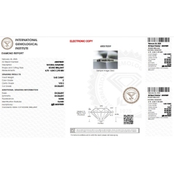 Diamante certificado IGI 0.42CT E VVS2 2