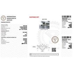Diamante Certificado IGI   CT 0,30   E   VVS 2 2