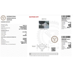 Diamante certificado IGI CT 0,41   F   VS 1 2
