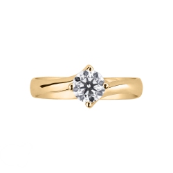 Montura solitario Valentino en forma de rombo