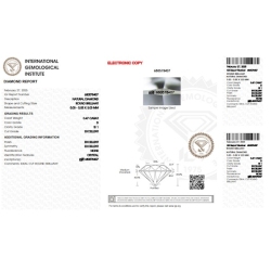 Diamante certificado IGI 0.47CT D SI1  2