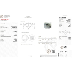 Diamante certificado IGI 1.01 CT E VVS1 2
