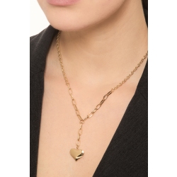 Collar de oro amarillo 18K con colgante de corazón 2