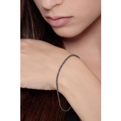 Pulsera de mujer de fantasía en oro negro de 18k 2
