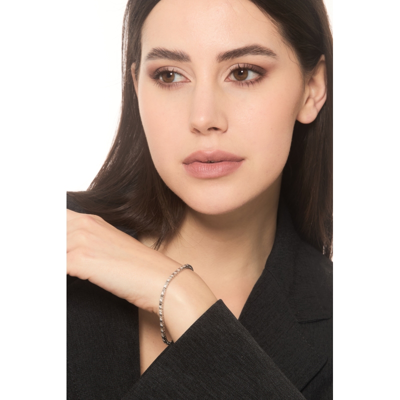 Pulsera de tenis diamantes y oro blanco