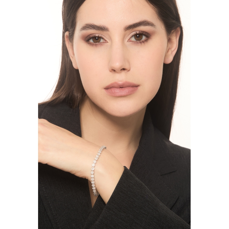 Pulsera Illusion en oro blanco 750 con diamantes Pulsera Illusion en oro blanco 750 con diamantes
