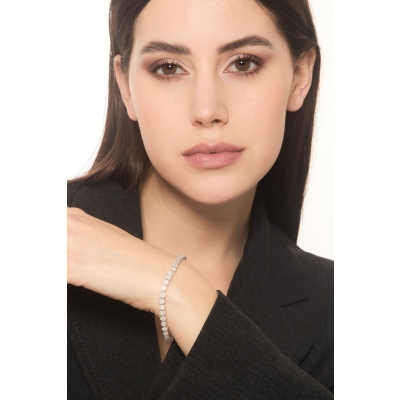Pulsera Illusion en oro blanco 750 con diamantes