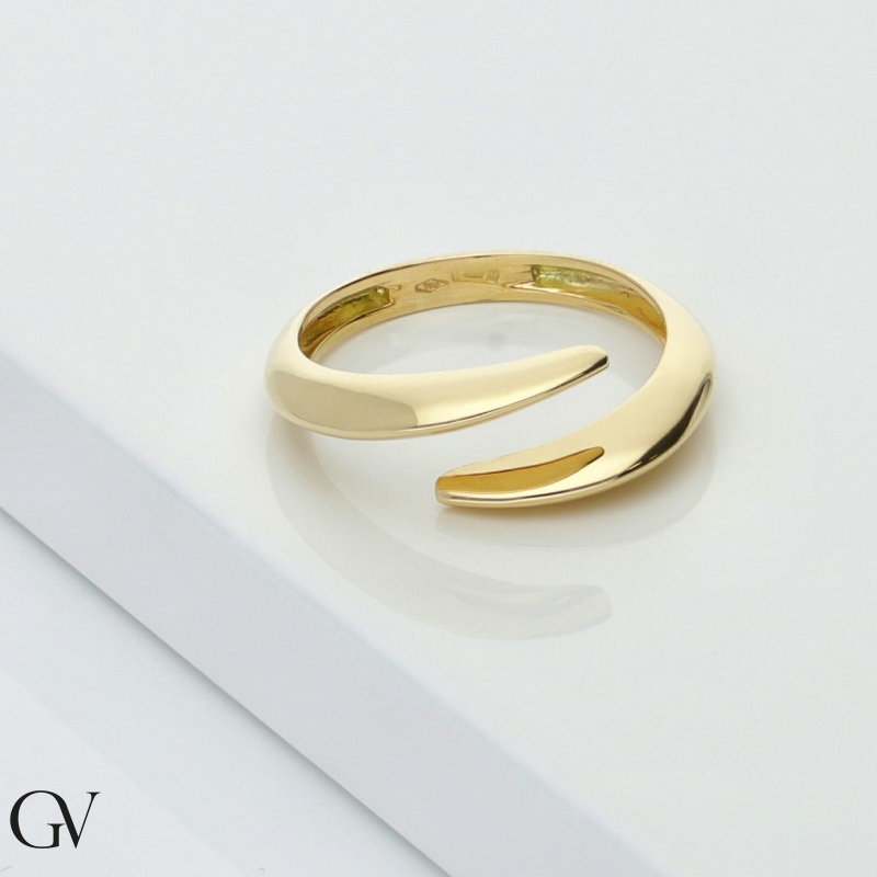 Anillo Toi et Moi en oro amarillo 18k