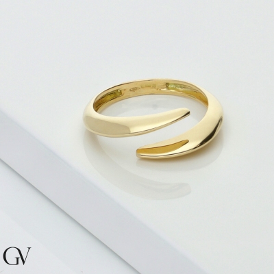 Anillo Toi et Moi en oro amarillo 18k