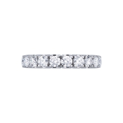 Anillo Eternity en oro blanco 18 quilates con diamantes 2