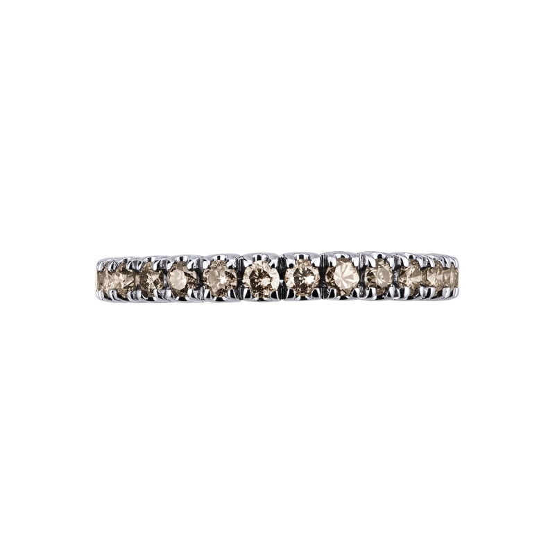 Anillo eternity oro con diamantes brown