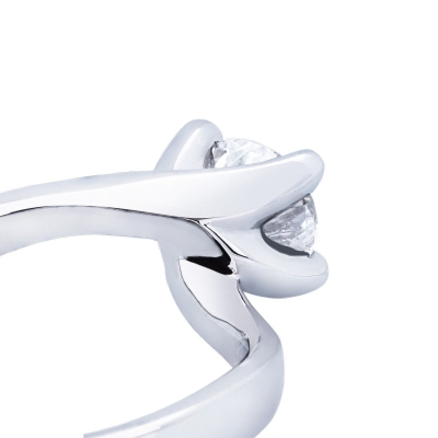 Anillo solitario para mujer en oro blanco diamante 1.00 ct