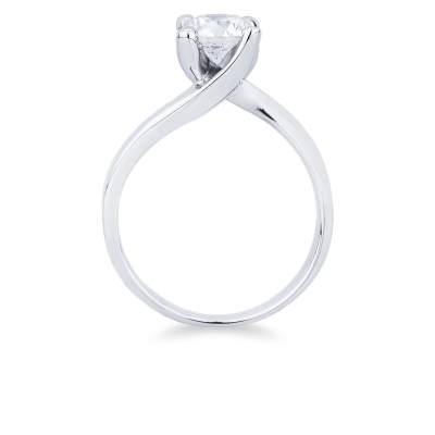 Anillo solitario para mujer en oro blanco diamante 1.00 ct