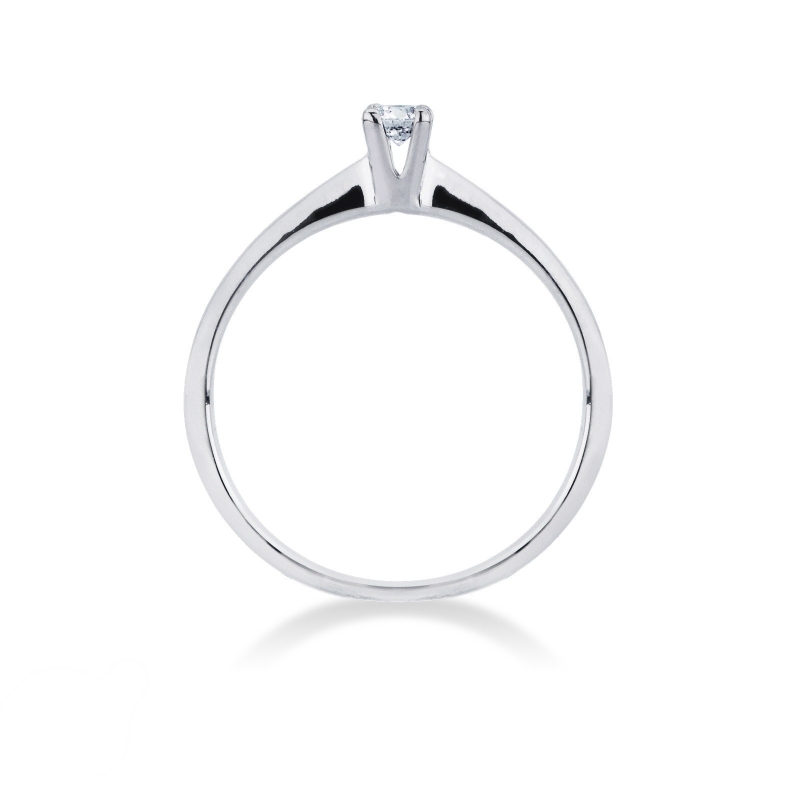 Anillo de compromiso oro blanco y diamante 0,10 quilates  Anillo de compromiso oro blanco y diamante 0,10 quilates