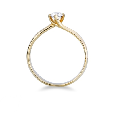 Anillo de Diamante Clásico en Oro Amarillo 18k ct. 0,30