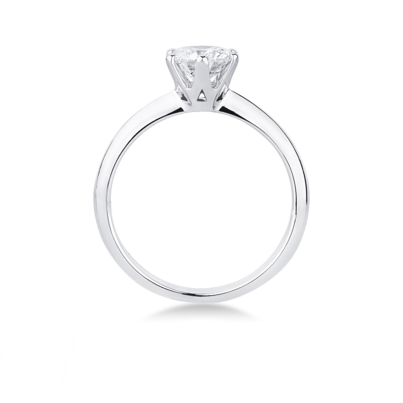 Anillo solitario de seis garras en oro 18 quilates con diamante ct. 0,90 Anillo solitario de seis garras en oro 18 quilates con diamante ct. 0,90