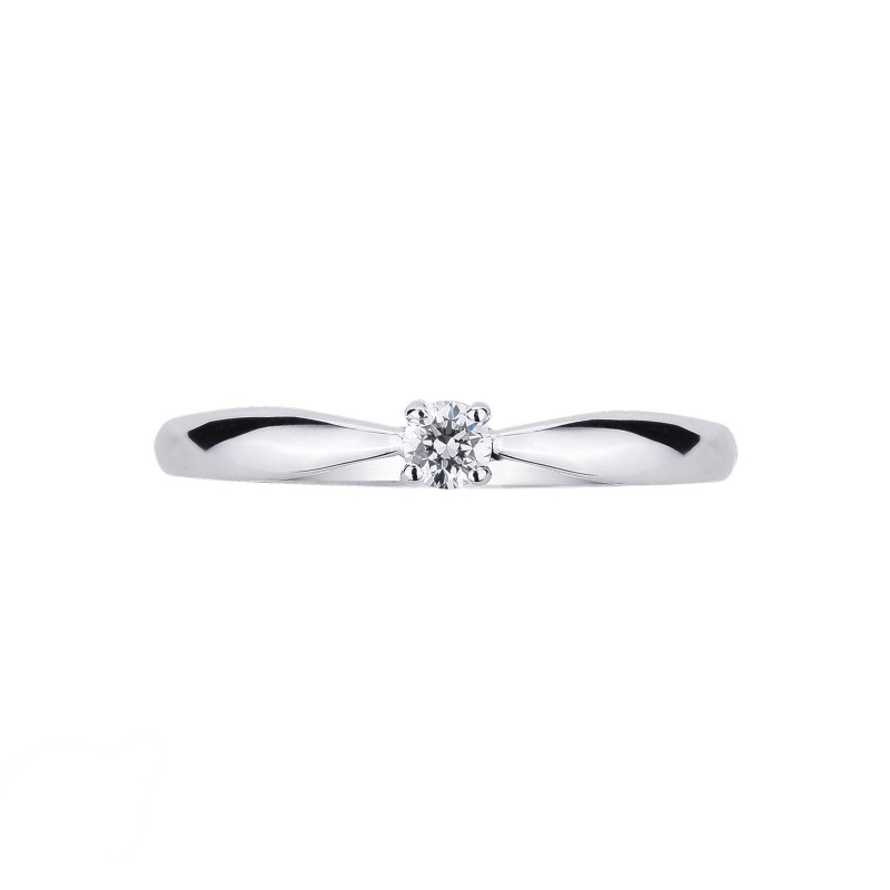 Sortija diamante 0,10 ct oro blanco 18 quilates Sortija diamante 0,10 ct oro blanco 18 quilates