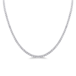 Collar tennis en oro blanco 18k con diamantes 3,50 mm