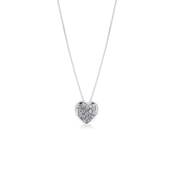 Collar oro blanco 18 quilates con diamantes