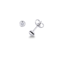 Pendientes oro blaco 18ct y diamantes