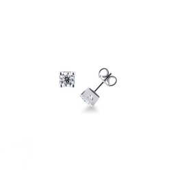Pendientes en oro blanco 18k con diamantes talla brillante