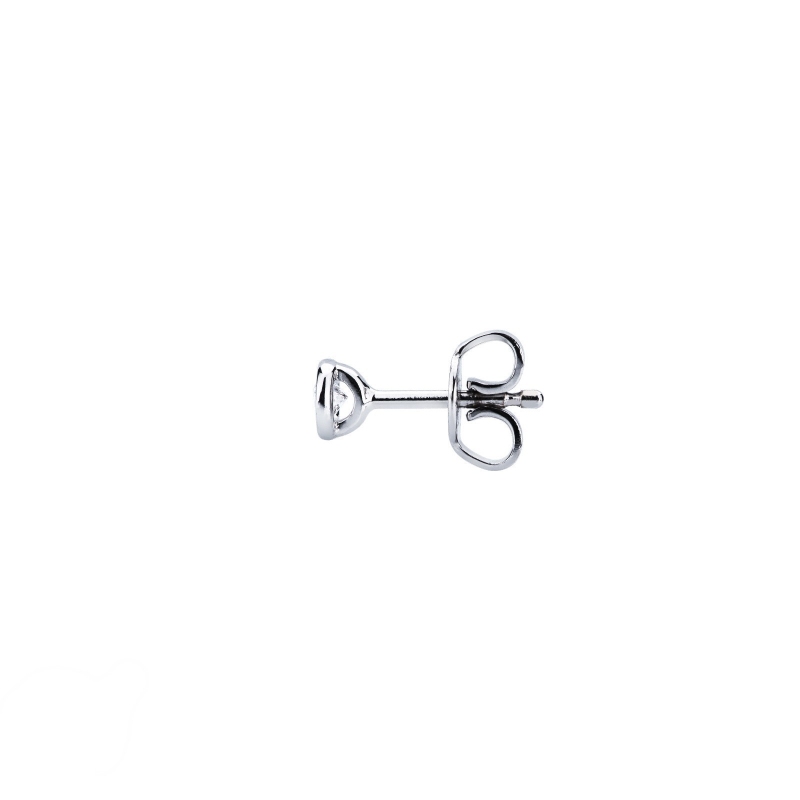Pendiente mono con diamante y oro 18k  ct. 0,07 Pendiente mono con diamante y oro 18k  ct. 0,07