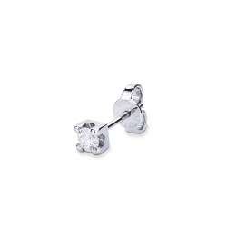 Pendiente mono diamante y oro 18k