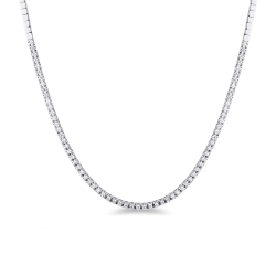 Collar Mujer tenis en oro blanco 18 quilates con diamantes