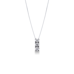 Colgante trilogy engastado con diamantes de talla brillante