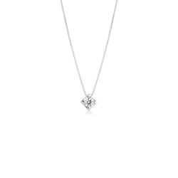 Collar diamante solitario 0.40 quilates y oro blanco 18k
