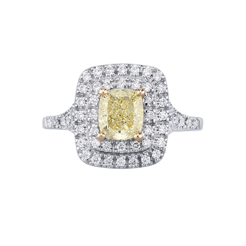 Anillo Diamante Fancy Yellow Natural GIA 1.16CT oro 18k Anillo Diamante Fancy Yellow Natural GIA 1.16CT oro 18k