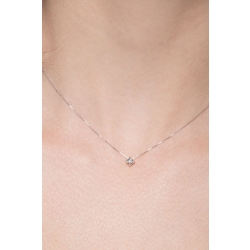 Colgante solitario con diamante de 4 garras 0,02 quilates 2