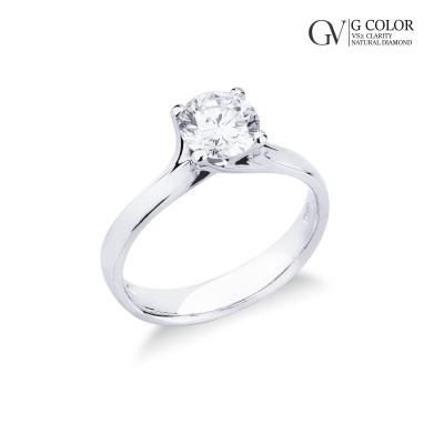 Anillo solitario para mujer diamante 1.00 ct