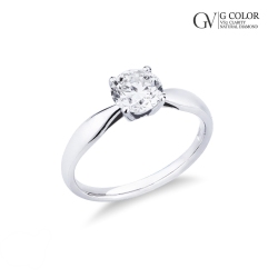 Anillo solitario clásico con diamante 1ct