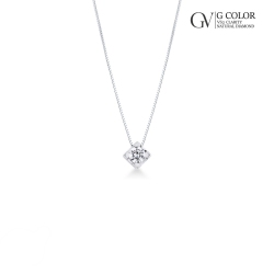 Collar oro blanco 18kt con diamante 1.00 ct