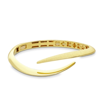 Pulsera cruzada en oro amarillo 18K
