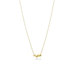 Collar de oro amarillo 18K con tres estrellas