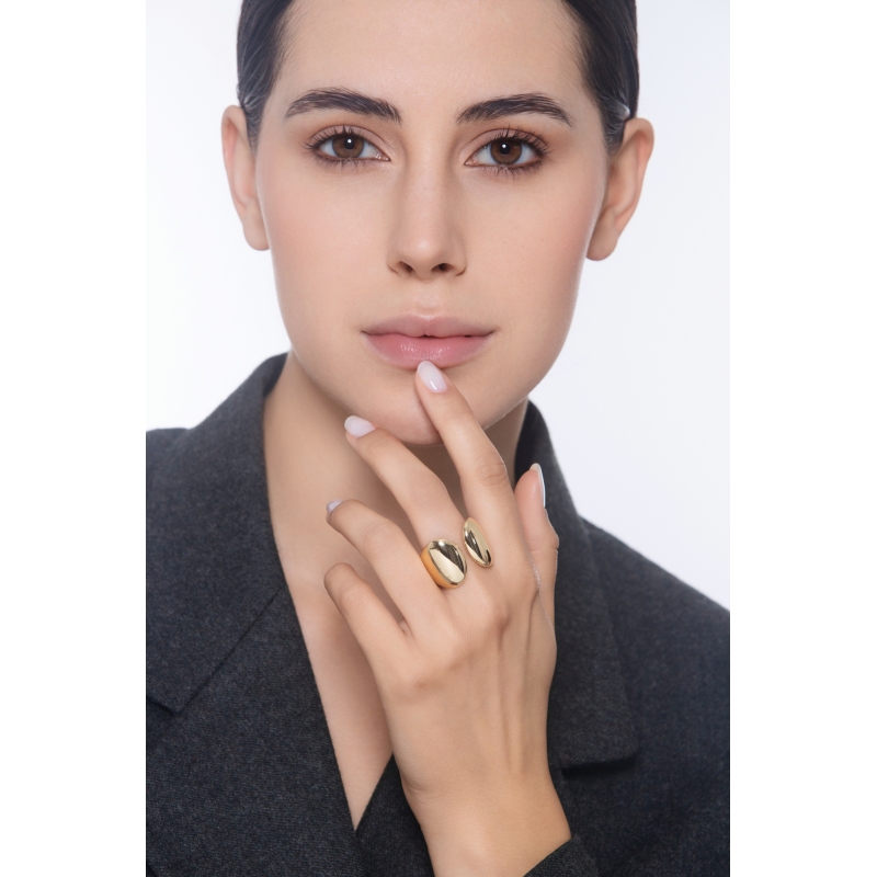 Anillo Abierto en Oro Amarillo de 18K