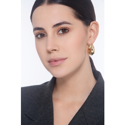 Pendientes Chunky de Aro en Oro Amarillo de 18K