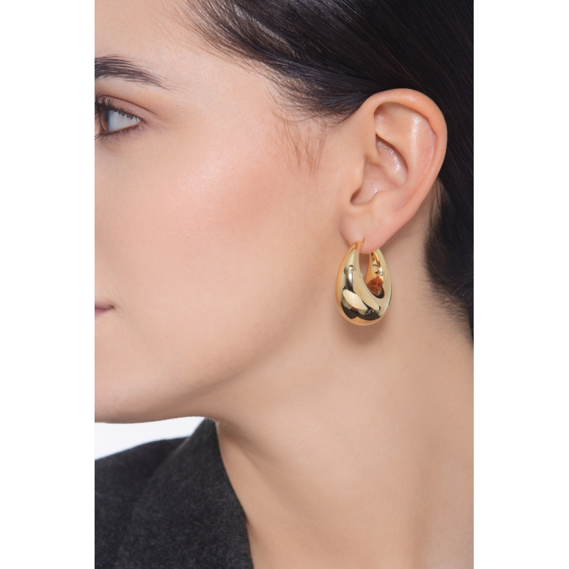 Pendientes Chunky de Aro en Oro Amarillo de 18K