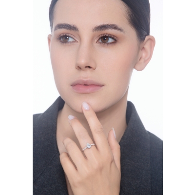 Solitario diamante 1 qt GIA talla pera