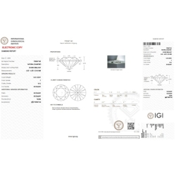 Diamante certificado IGI 1.00 CT F VS2 2