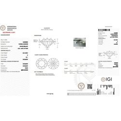 Diamante certificado IGI 1.02 CT D VS1  2