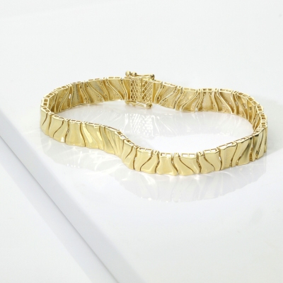 Pulsera en oro amarillo 18k mujer