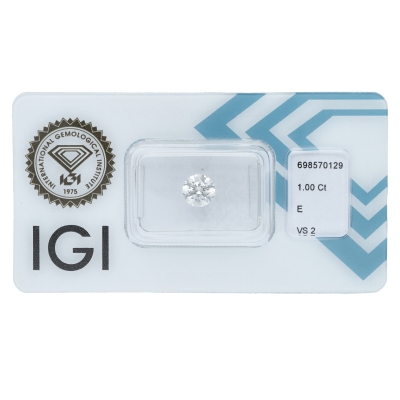 Diamante certificado IGI CT 1.00 E VS2