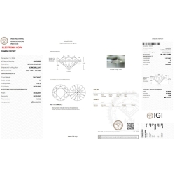 Diamante certificado IGI CT 1.06 D VVS2  2