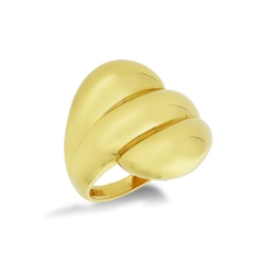 Anillo 3 bandas en oro amarillo 750 