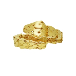 Anillo serpiente abierto en oro amarillo 18k 2