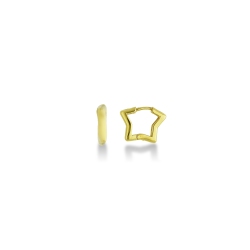Pendientes estrellitas en oro amarillo 18k