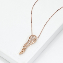 Collar en oro rosa de 18kt  engastado con diamantes 2